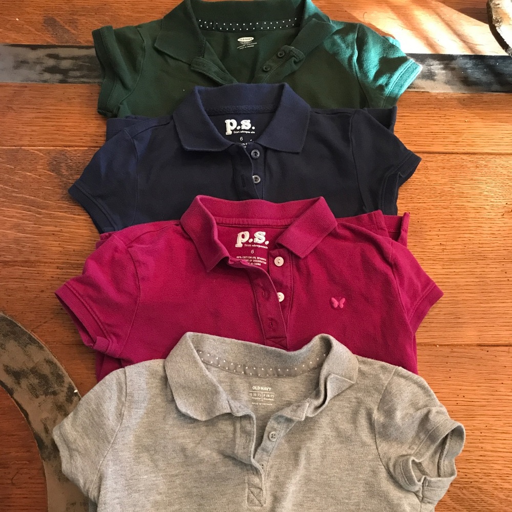 Girls Collard Shirt Bundle